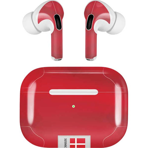 Denmark Soccer Flag AirPods Skins